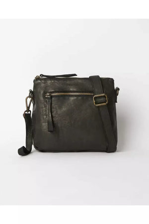 JUJU & Co Large Essential Leather Pouch in Black