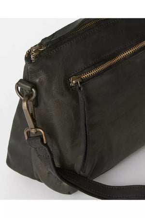 JUJU & Co Large Essential Leather Pouch in Black