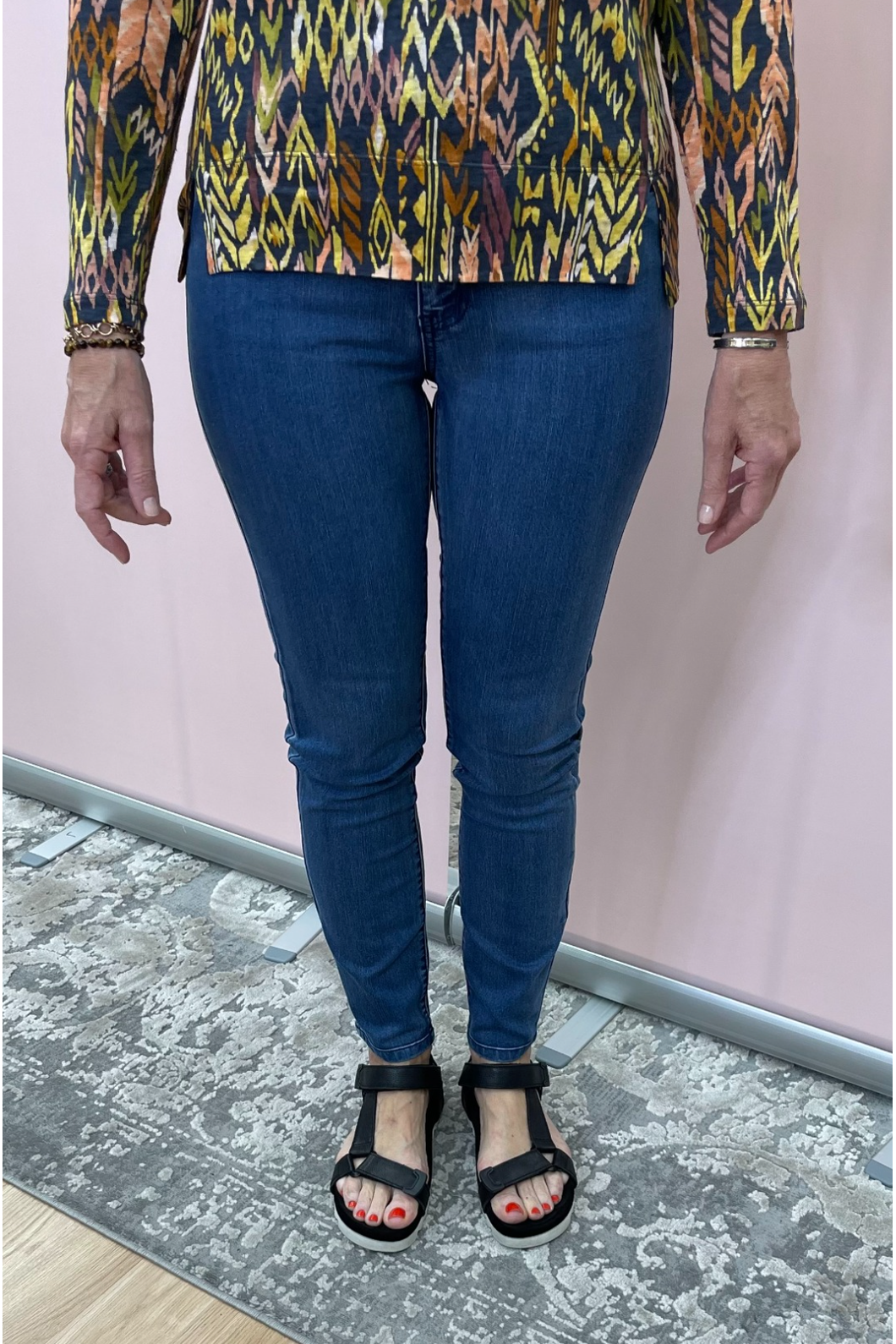 Foil Lou Lou Skinny Jean in Ink Wash