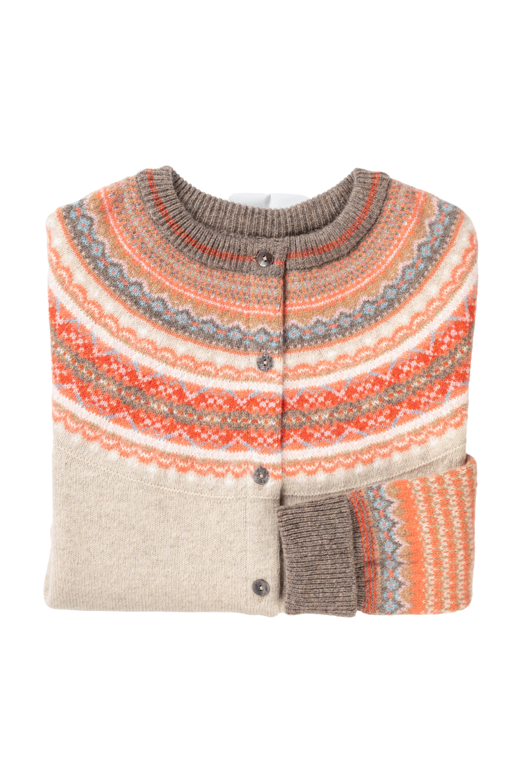 Eribe Knitwear Alpine Cardigan in Hibiscus