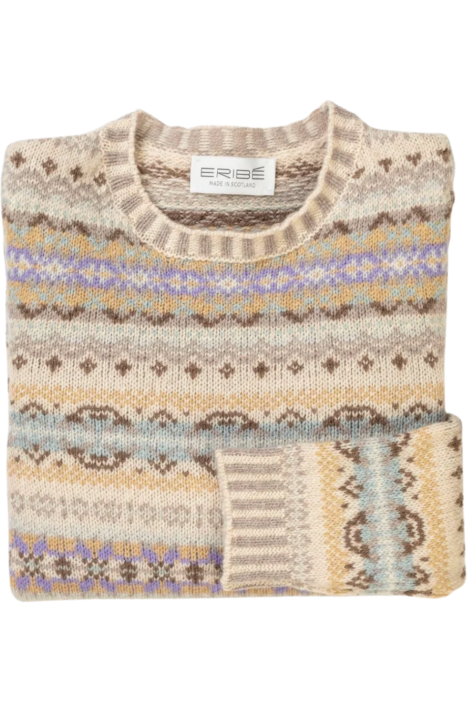 Eribe Knitwear Kinross Merino Sweater in Lace Bark