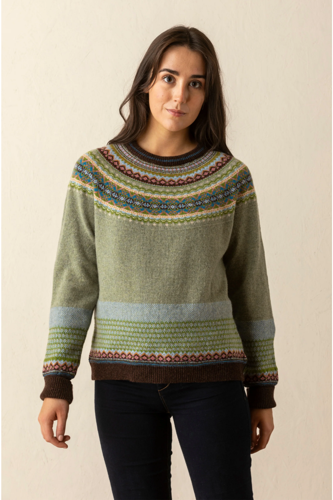 Eribe Knitwear Alpine Sweater in Willow