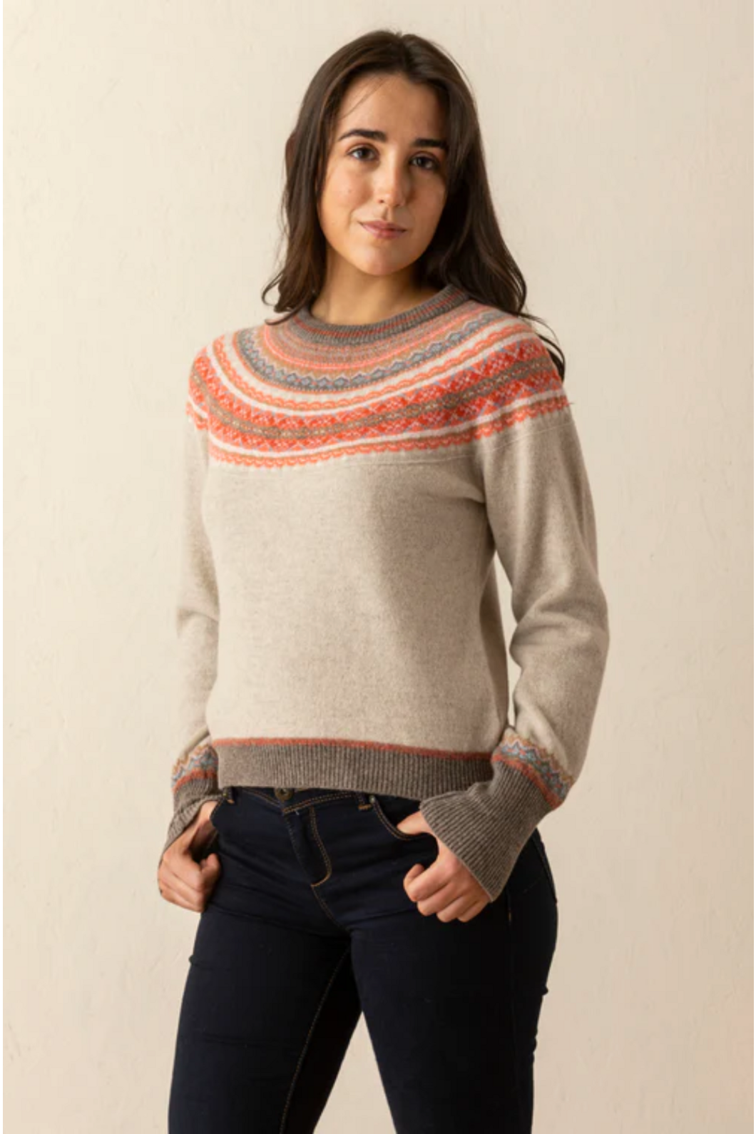 Eribe Knitwear Alpine Sweater in Hibiscus