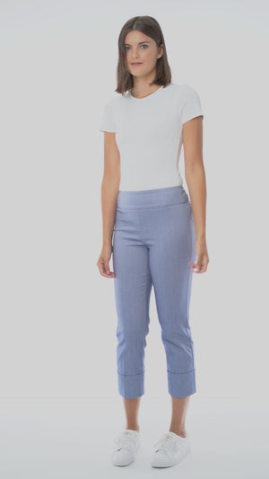 Up! Pant 25inch Crop Pant with 4inch Cuff in indigo