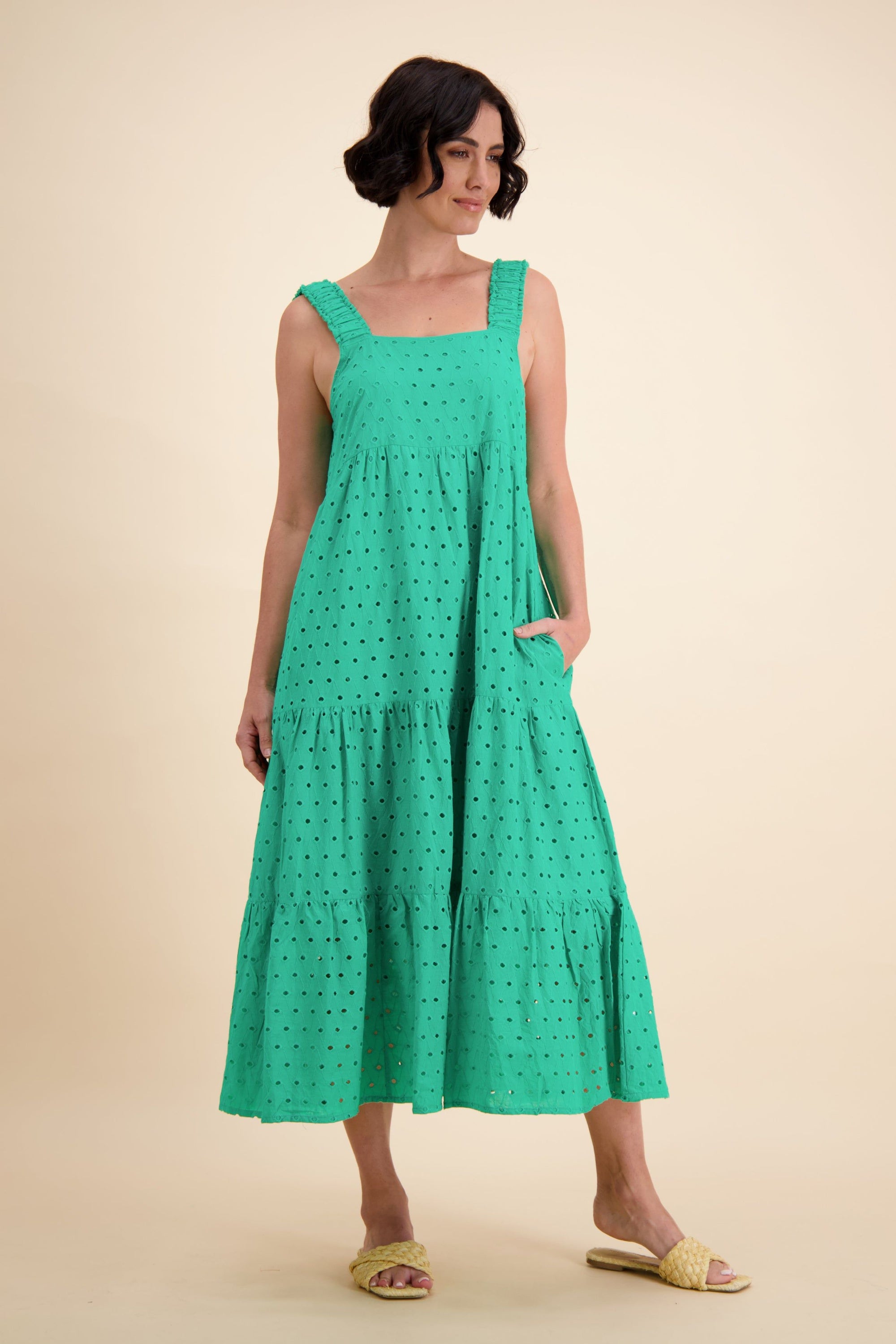 Lula Soul Tarnee Sundress in Jade